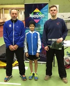 Vasemmalla 1.poolin voittaja Perttu Tapaninen, keskellä 3.poolin voittaja Elias Vuollet ja oikealla 2.poolin voittaja Jari Penttilä